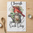 Cardinal on watering can with "Cherish Each Day" text.