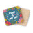 Blue coaster with floral design and text "TODAY IS MY DAY".