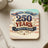 Coaster celebrating 250 Years of American Freedom, 1776-2026, with US flag design.