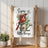 Cardinal on watering can with text "Enjoy the little things"