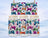 Three clear glass jars with a video game controller pattern wrap.