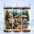 Gnome with beer and RV in forest scene, text "making memories one campsite at a time".