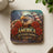 Eagle, American flag, and roses on coaster with "America 250 Years Strong" text.