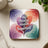 Coaster with colorful leaves and "My Mental Health is Important" text.
