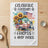 Camper with sunflowers, American flag, and text "Celebrate Freedom & Open Roads."