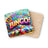 Colorful BINGO! text with numbered balls and bingo cards.