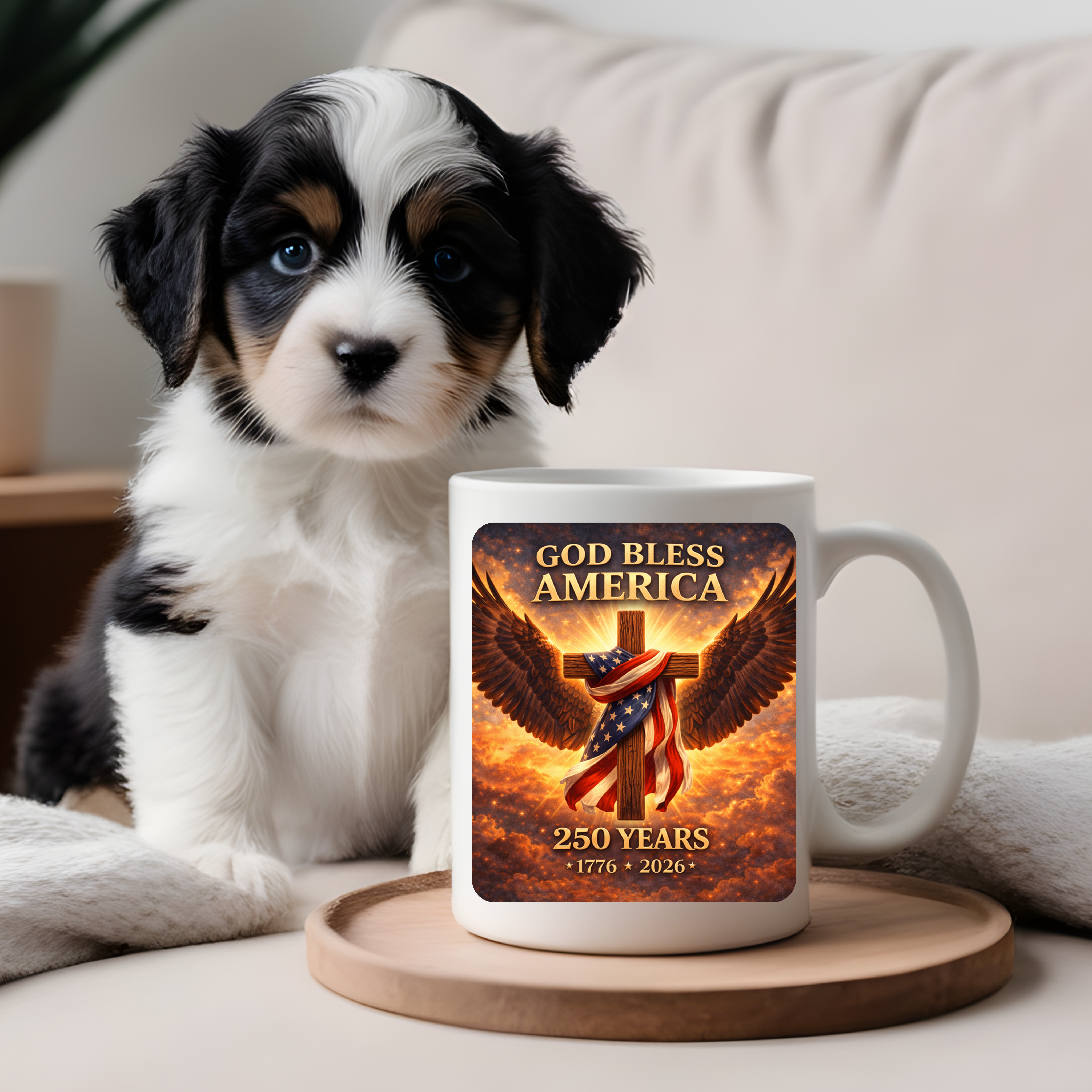 God Bless America Patriotic Mug