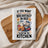 Breakfast in bed graphic with coffee, croissants, and strawberries.