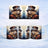 Steampunk hamster in top hat and goggles, repeated on a white mug.