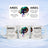 Mug with Aries zodiac sign and horoscope traits, set against a snowy background.
