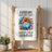 Towel with camper, US flag, sunflowers, and "Freedom to take the road less traveled."