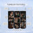 Collage of family photos on a stainless steel tumbler with product features.