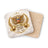 Coaster with "America 250" text, eagle, and laurel wreath on marble.