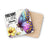 Coaster with purple butterfly and yellow flower, reads "Dreams don't work unless you do".