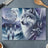Wolf with dreamcatcher and feathers, moonlit forest background