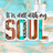 "It is well with my SOUL" text with distressed wood and turquoise background.