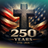 Cross with American flag and "250 YEARS 1776-2026" text.