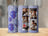 Purple balloons on a pastel purple background with family photos.