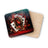 Four Aces playing cards and a decorative gold playing card design on coasters.