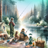 Forest Fishing Camping Coasters