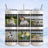 Collage of family photos in film strip format with starry background.