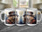 Steampunk hamster in hat and goggles on a mug.