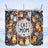 Three tumblers with floral frames and cute cats, "Cat Mom" text.