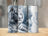 White tiger design on a tall tumbler with "Charlotte" in cursive.