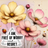 Cosmos flowers with text "I am free of worry and regret".