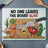 Cutting board with cartoon vegetables and a knife, text "NO ONE LEAVES THIS BOARD ALIVE".