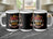Mug with "Grill Master Dad" text, grill tools, and flames graphic.