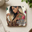 Woman with tattoos and butterflies, "Entrepreneurship" text on coaster.