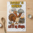 Cartoon turkey chef with "TODAY'S MENU: EAT OR STARVE" text.