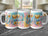 Mug with "Mamma" text, hearts, flowers, and glitter accents.