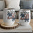 Red White & 250 graphic with patriotic ribbon on two tumblers.