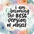 "I am becoming the best version of myself" text on floral background.
