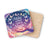 Coaster with hand reaching for butterflies among colorful clouds and text "Make your own Magic".