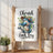 Blue bird on watering can with text "Cherish Each Day."