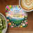 Coaster with floral border, mountains, and text: "All things work together for those who love God. Romans 8:28."