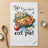 Towel with pie, apples, and "Life's too short eat pie!" text.