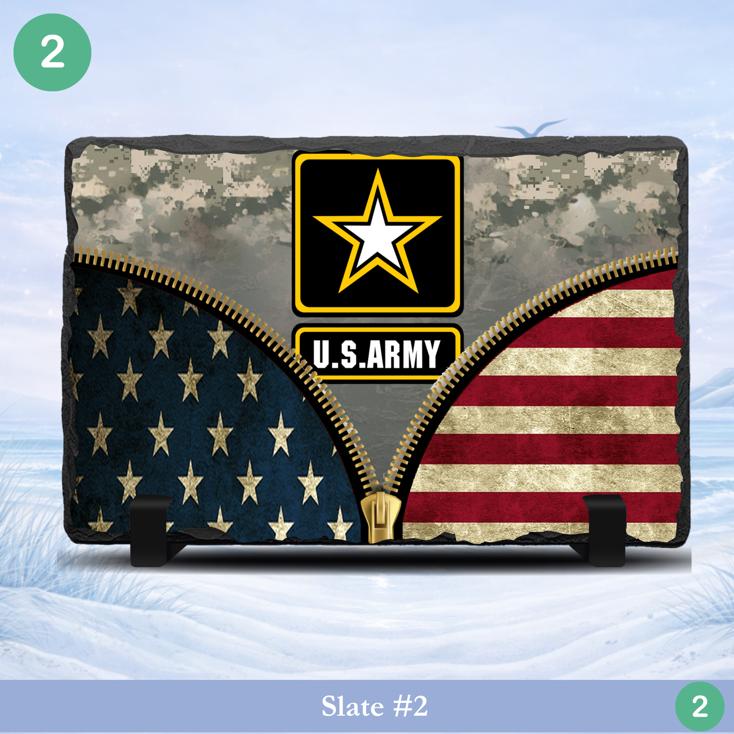 Military Tribute Photo Slates