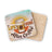 Coaster with coffee cup and "Life Begins After Coffee" text.