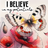Butterfly with text "I BELIEVE in my potentials" over poppies.