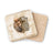 Coaster featuring a lion's head, cross, and text "The Lion of Judah."