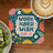 Coaster with "Work Hard Wish For It" text surrounded by floral illustrations.