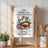 Tea towel with text "The kitchen was clean yesterday sorry you missed it".