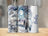 Winter wolf, snowflakes, and dreamcatcher on a personalized tumbler named Bailey.