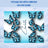 Blue butterflies with "Charlotte" text on a frosty blue background.