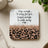 Square coaster with leopard print and text "Holy enough to pray for you. Healed enough to walk away."