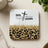 Coaster with leopard print, gold glitter, and "faith does not make things easy, it makes them possible" text.